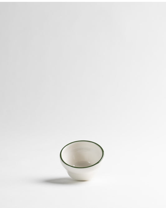 MODEST - MESA - GREEN BOWL 10cm 210cc Handpainted